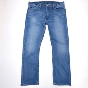 Levi's 517 Men's 38x32 Irregular Blue Jeans Stone Wash Denim Red Tab READ